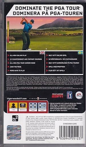 Tiger Woods PGA Tour 07 - PSP Spil (B Grade) (Genbrug)
